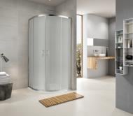 Душова кабіна KOLLER POOL ROUND напівкругла 1200x800x1900 мм скло матове R12080RG